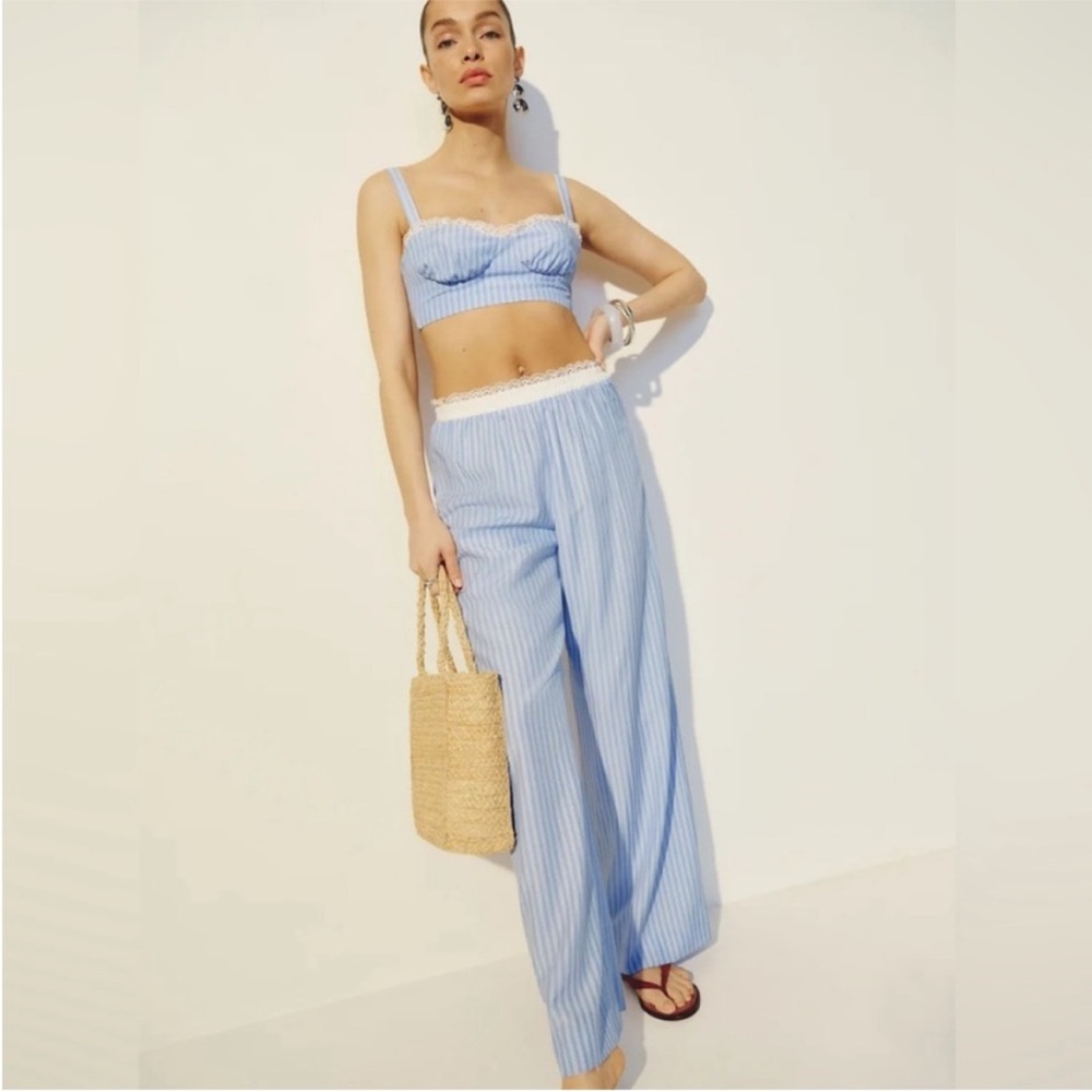 NWT • Pippa 2 piece set in sky blue stripe - size 6 - Picture 1 of 10